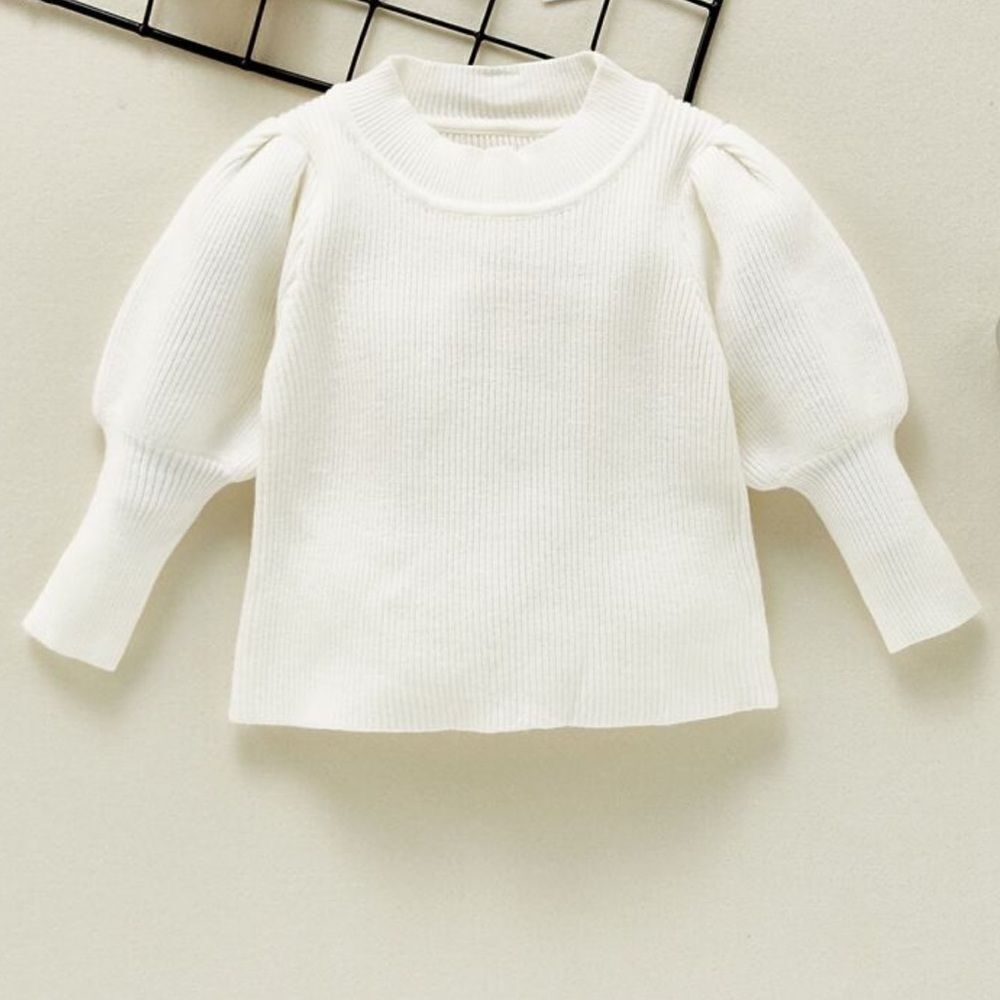 24mo. BISHOP SLEEVE RIBBED SWEATER